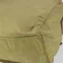 PRADA Shoulder Bag Nylon Beige Silver Auth 151265-16