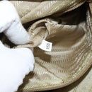 PRADA Shoulder Bag Nylon Beige Silver Auth 151265-11