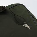 PRADA Hand Bag Nylon Khaki Silver Auth 151267-16