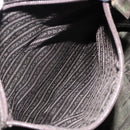 PRADA Hand Bag Nylon Khaki Silver Auth 151267-23