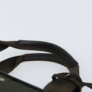 PRADA Hand Bag Nylon Khaki Silver Auth 151267-8