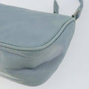 PRADA Accessory Pouch Nylon Light Blue Silver Auth 151268-15