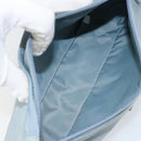 PRADA Accessory Pouch Nylon Light Blue Silver Auth 151268-11