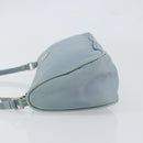 PRADA Accessory Pouch Nylon Light Blue Silver Auth 151268-4