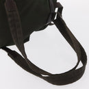 PRADA Backpack Nylon Khaki Silver Auth 151269-8