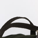 PRADA Backpack Nylon Khaki Silver Auth 151269-17