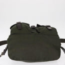 PRADA Backpack Nylon Khaki Silver Auth 151269-5