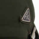 PRADA Backpack Nylon Khaki Silver Auth 151269-23