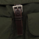 PRADA Backpack Nylon Khaki Silver Auth 151269-10