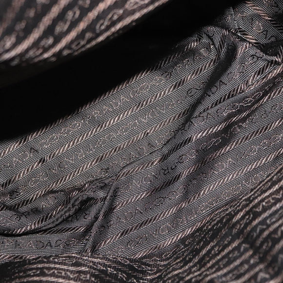 PRADA Backpack Nylon Khaki Silver Auth 151269