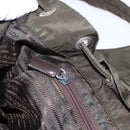 PRADA Backpack Nylon Khaki Silver Auth 151269-28