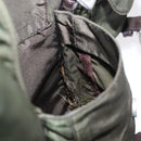 PRADA Backpack Nylon Khaki Silver Auth 151269-31