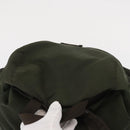 PRADA Backpack Nylon Khaki Silver Auth 151269-6