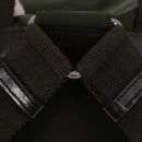 PRADA Backpack Nylon Khaki Silver Auth 151269-7