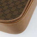 GUCCI GG Canvas Hand Bag Brown gold Auth 151270-15