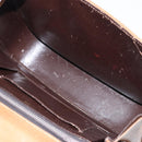 GUCCI GG Canvas Hand Bag Brown gold Auth 151270-11