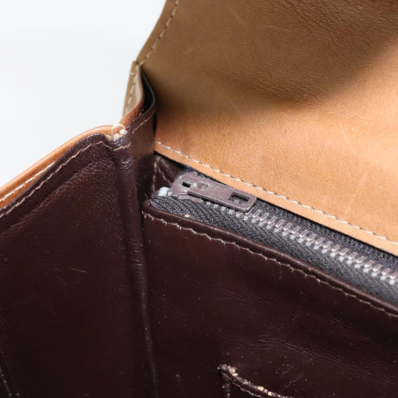 GUCCI GG Canvas Hand Bag Brown gold Auth 151270