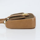 GUCCI GG Canvas Hand Bag Brown gold Auth 151270-4