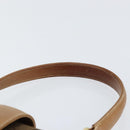 GUCCI GG Canvas Hand Bag Brown gold Auth 151270-8