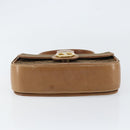 GUCCI GG Canvas Hand Bag Brown gold Auth 151270-5