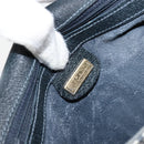 GUCCI GG Supreme Sherry Line Shoulder Bag Navy Gold 001 115 0914 Auth 151271-19