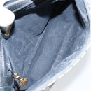 GUCCI GG Supreme Sherry Line Shoulder Bag Navy Gold 001 115 0914 Auth 151271-10