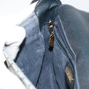 GUCCI GG Supreme Sherry Line Shoulder Bag Navy Gold 001 115 0914 Auth 151271-21