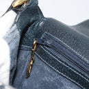 GUCCI GG Supreme Sherry Line Shoulder Bag Navy Gold 001 115 0914 Auth 151271-22