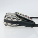 GUCCI GG Supreme Sherry Line Shoulder Bag Navy Gold 001 115 0914 Auth 151271-3