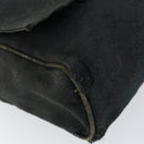 GUCCI GG Canvas Shoulder Bag Black Silver 146236 Auth 151273-9