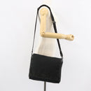 GUCCI GG Canvas Shoulder Bag Black Silver 146236 Auth 151273-24
