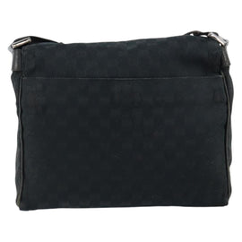 GUCCI GG Canvas Shoulder Bag Black Silver 146236 Auth 151273 - 0