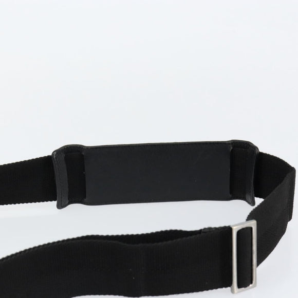 GUCCI GG Canvas Shoulder Bag Black Silver 146236 Auth 151273