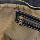 FENDI Zucca Canvas Hand Bag Black Brown gold Auth 151275-21