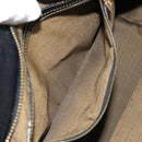 FENDI Zucca Canvas Hand Bag Black Brown gold Auth 151275-22