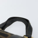 FENDI Zucca Canvas Hand Bag Black Brown gold Auth 151275-8