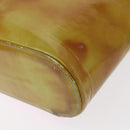 CHANEL Hand Bag Enamel Multicolor Gold CC Auth 151278-16