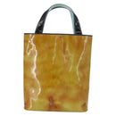 CHANEL Hand Bag Enamel Multicolor Gold CC Auth 151278-2