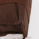 HERMES Her Line PM Tote Bag Canvas Brown Silver Auth 151279-9