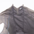 HERMES Fourre ToutMM Hand Bag Canvas Gray Silver Auth 151280-18