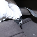 HERMES Fourre ToutMM Hand Bag Canvas Gray Silver Auth 151280-12