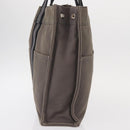 HERMES Fourre ToutMM Hand Bag Canvas Gray Silver Auth 151280-4