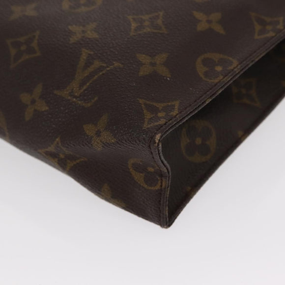 LOUIS VUITTON Monogram Poche Toilette 26 Pouch M47542 LV Auth 151283