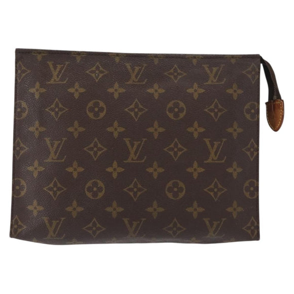 LOUIS VUITTON Monogram Poche Toilette 26 Pouch M47542 LV Auth 151283