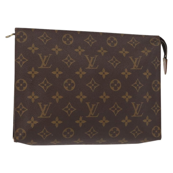 LOUIS VUITTON Monogram Poche Toilette 26 Pouch M47542 LV Auth 151287