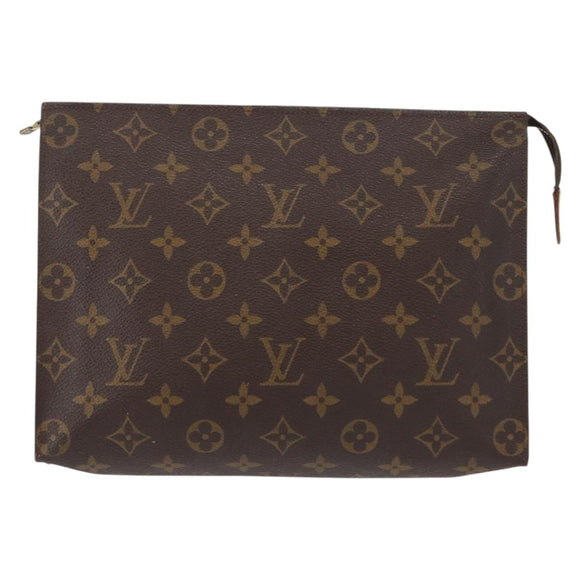 LOUIS VUITTON Monogram Poche Toilette 26 Pouch M47542 LV Auth 151287