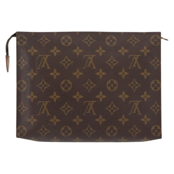 LOUIS VUITTON Monogram Poche Toilette 26 Pouch M47542 LV Auth 151287