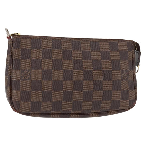LOUIS VUITTON Damier Ebene Pochette Accessoires Pouch N41206 LV Auth 151288