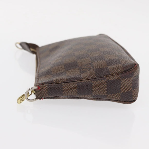 LOUIS VUITTON Damier Ebene Pochette Accessoires Pouch N41206 LV Auth 151288