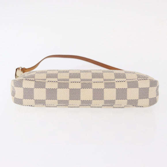 LOUIS VUITTON Damier Azur Pochette Accessoires Pouch N51986 LV Auth 151289